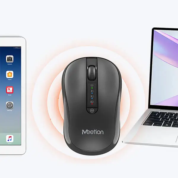 MEETION BTM185 Silent Mouse 2.4G Wireless + Bluetooth - Image 2