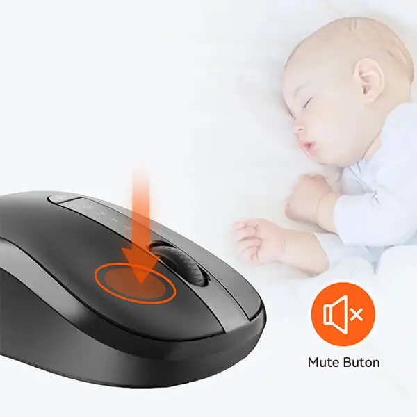 MEETION BTM185 Silent Mouse 2.4G Wireless + Bluetooth - Image 5