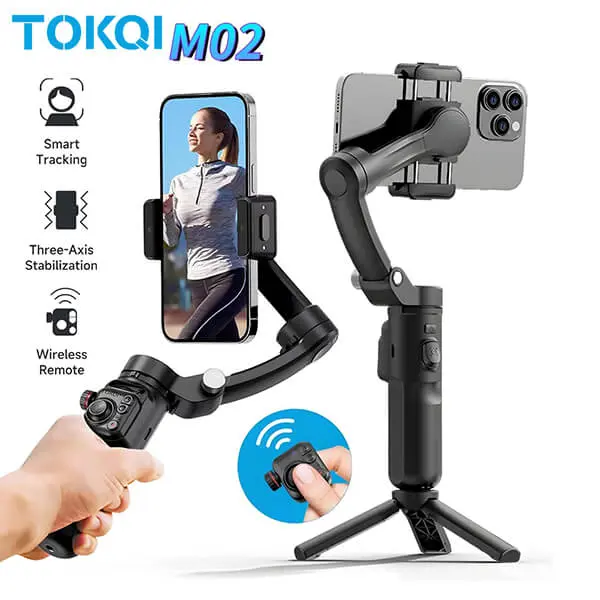 TOKQI M02 3 Axis Handheld Gimbal Stabilizer for Smartphone