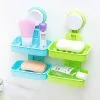 Double Layer Soap Box Suction Cup Holder @ ido.lk  x