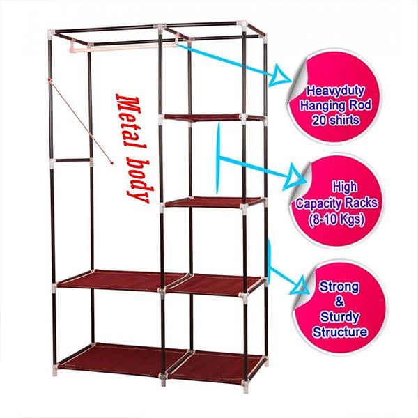 Multi-Functional Storage and Portable Wardrobe Buy now on ido.lk