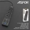 Aspor  Meter Power Cord with  Port USB@ ido.lk  x