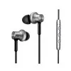 MI Circle Iron Hybrid Earphone Headphone Headset Earbud in-Ear Remote & Mic-Silver Pro HD Version