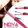 Hair Curler and Hair Straightener Nova 2 in 1 Hair Beauty Set