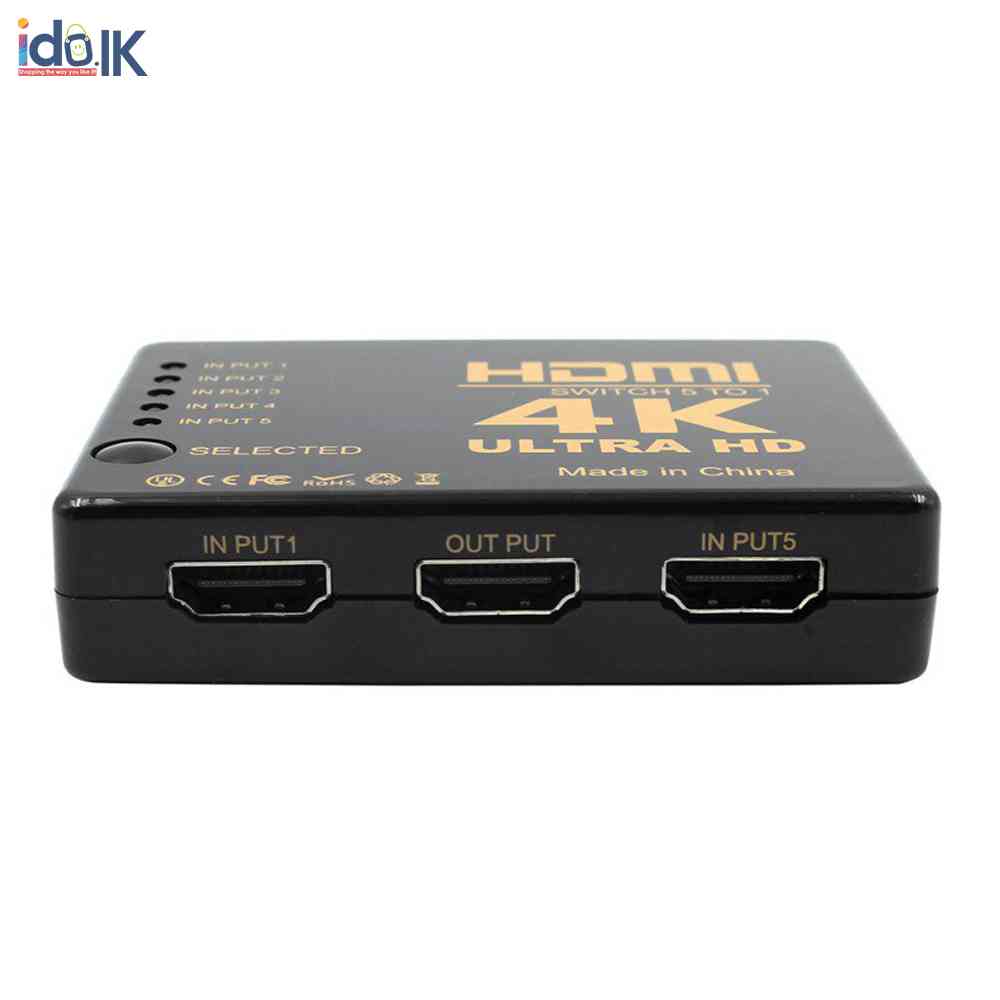 5 Port 4K HDMI Switcher Switch