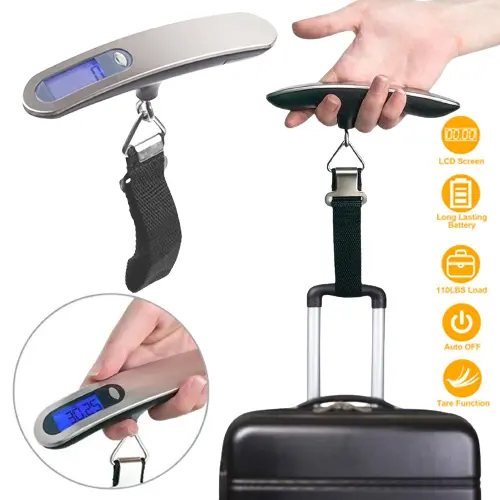 Digital Luggage Scales 50kg Electronic Travel Weighing Scale