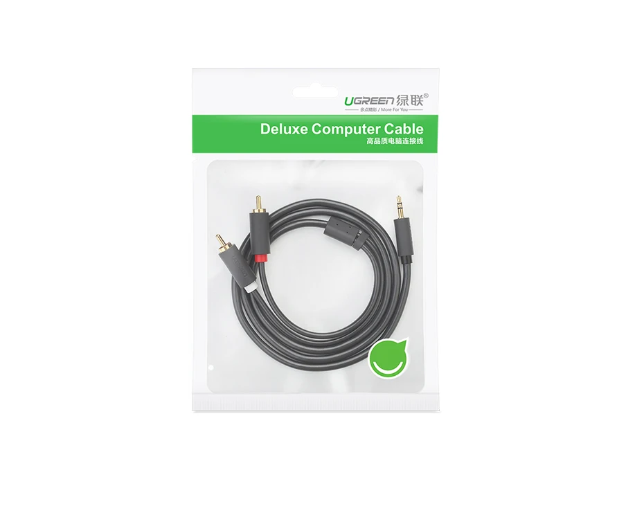 Ugreen 3.5mm Male to 2 RCA Male Audio Cable 1.5M AV102 in Sri Lanka | ido.lk