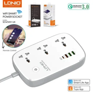LDNIO 3 Outlets Wi-Fi Smart Power Strip SCW3451 2M@ido.lk