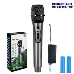 Handheld Rechargeable Wireless Microphone UHF TTD-M10 Sri Lanka Toko.lk