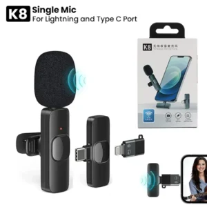 K8 Wireless Clip Microphone USB C and Lightning Ports price in sri lanka Toko.lk