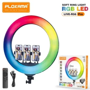 Soft LED RGB Ring light 22inch Plokama R56 Pro price in sri lanka Toko.lk