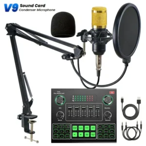 V9 Sound Card with Condenser Mic price in sri lanka Toko.lk